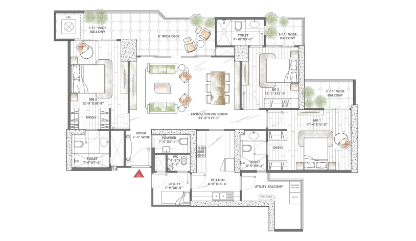 Smartworld Sky Arc Floor Plan